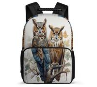 TPISLI Zainetto Owl Borsa A Tracolla, Zaino Bird Theme Per Adolescenti, Adatto Per Viaggi Di Piacere, Escursioni, Scuola, Viaggi Di Lavoro, Zaini Unisex Terza Elementare