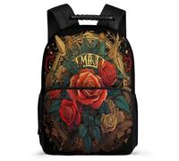 TPISLI Zainetto Rose Print Moonflower Borsa A Tracolla, Zaino Plant Theme Per Adolescenti, Adatto Per Viaggi Di Piacere, Escursioni, Scuola, Viaggi Di Lavoro, Zaini Unisex Terza Elementare