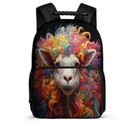 TPISLI Zainetto Sheep Borsa A Tracolla, Zaino Lamb Pattern Per Adolescenti, Adatto Per Viaggi Di Piacere, Escursioni, Scuola, Viaggi Di Lavoro, Zaini Unisex Terza Elementare