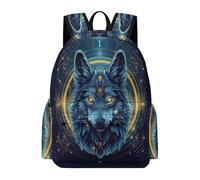 TPISLI Zainetto Wolves 3D Printed Bambini Classe 3-5 Zaino Scolastico Animal Wolf Bambine Classe 4 Cartella Scolastica Primaria Backpack, Gite Tempo Libero Uso Quotidiano