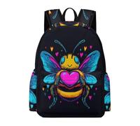 TPISLI Zaini Bee Design Ragazzi 10-15 Anni Borsa Scolastica Heart Shape Ragazze Classe 6-8 School Bag Comodo Durable Gita Uso Quotidiano Tempo Libero
