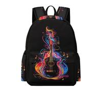 TPISLI Zaini Guitar Pattern Ragazzo 11 Anni Zainetto Music Lover Ragazze Classe 6-8 Backpack Comodo Durable Tempo Libero Viaggio Outdoor Uso Quotidiano
