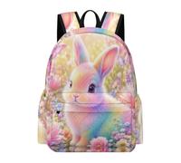 TPISLI Zaini Rabbit Bambino Classe 2-4 Borsa Scuola Animal Rabbit Alunni 7 Anni Cartella Scolastica Moderno Leggero Viaggio Tempo Libero Outdoor Uso Quotidiano