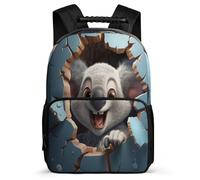 TPISLI Zaino 3D Animal Scuola Ragazzi Ragazze 3D Stampa A Colori Koala Alla Moda, Zaini Campus, Zaino Giornaliero, Zaini Per Il Tempo Libero
