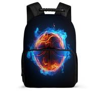 TPISLI Zaino Basketball Rucksack Per Ragazze, School Backpack Ragazzi, Zaini Scolastico, Zainetto Basketball Zaino Da Giorno, École Primaire Elegante Per Scuola 28 X 16 X 40 Cm