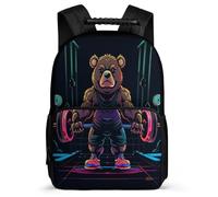 TPISLI Zaino Bear Per Scuola Ragazzo E Ragazza Zainetti Animal Brown Bear A Colori Alla Moda, Zaini Campus, Zaino Giornaliero, Zainetto Per Il Tempo Libero Adolescenti