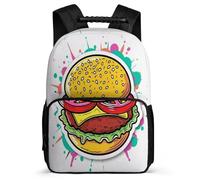 TPISLI Zaino Burger Print Per Scuola Ragazzo E Ragazza Zainetti Food Pattern A Colori Alla Moda, Zaini Campus, Zaino Giornaliero, Zainetto Per Il Tempo Libero Adolescenti