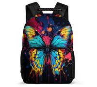 TPISLI Zaino Butterfly Da Donna E Uomo, Zaini Scolastici, Zaino Colourful Per Ragazzi Quinta Elementare Adolescenti Unisex, Moderno, Zaini Per La Scuola Il Tempo Libero