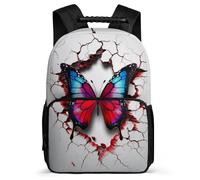 TPISLI Zaino Butterfly Per Elementare Zaini Scolastico Zainetti 3D Rucksack Per Ragazzi Ragazze Borsa Da Scuola Adolescenti