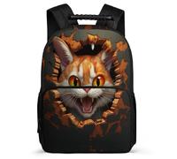 TPISLI Zaino Cat Rucksack Per Ragazze, School Backpack Ragazzi, Zaini Scolastico, Zainetto Kitten 3D Theme Zaino Da Giorno, École Primaire Elegante Per Scuola 28 X 16 X 40 Cm