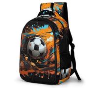 TPISLI Zaino Con Stampa Calcio Calcio Zainetto Bimbo 2 3 4 5 Anni Per Scuola Materna Asilo Viaggi Con Creativo 42x32x18.5cm