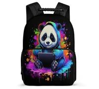TPISLI Zaino Cute Panda, Leggero Per Computer Portatile, Rucksack Scuola Animal Theme Elementare, Borsa A Tracolla Per École Primaire, E Adolescent