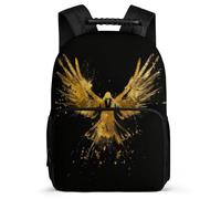 TPISLI Zaino Eagle Motif Elementare per Ragazzi Ragazze Borsa Scolastica Bird Print 8-12 Anni School Bag, Resistente Leggero Manico Robusto Natale Scuola
