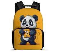 TPISLI Zaino Fashion Panda Design Elementare per Ragazzi Ragazze Borsa Scolastica Animal Print 8-12 Anni School Bag, Resistente Leggero Manico Robusto Natale Scuola