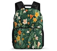TPISLI Zaino Flower Da Donna E Uomo, Zaini Scolastici, Zaino Botanical Print Per Ragazzi Quinta Elementare Adolescenti Unisex, Moderno, Zaini Per La Scuola Il Tempo Libero