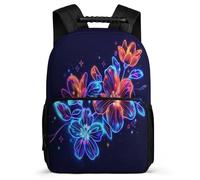 TPISLI Zaino Flower Pattern Da Donna E Uomo, Zaini Scolastici, Zaino Botanical Print Per Ragazzi Quinta Elementare Adolescenti Unisex, Moderno, Zaini Per La Scuola Il Tempo Libero