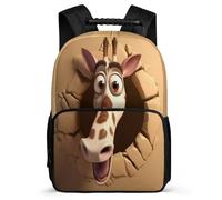 TPISLI Zaino Giraffe Pattern Per Ragazze Ragazzi, Zaino Scuola Animal Giraffe Elementare Zainetto Adolescenti Zaini Per Studenti Leggeri Cartella De Scuola, Viaggi, Uso Quotidiano