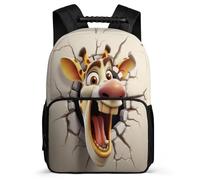 TPISLI Zaino Giraffe Per Ragazze, Ragazzi, Zaini Scolastico, Stampa A Colori 3D Del 3D Animal Cracker Zaino Impermeabile, Zaini Da Giorno, Elegante Per Scuola