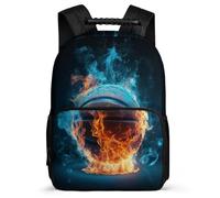 TPISLI Zaino Ice And Fire Basketball Rucksack Per Ragazze, School Backpack Ragazzi, Zaini Scolastico, Zainetto Basketball Zaino Da Giorno, École Primaire Elegante Per Scuola 28 X 16 X 40 Cm