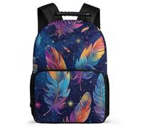 TPISLI Zaino Per 2-5 Ère Année Ragazzi Zaini Feather Print Scolastici, Borsa Da Scuola Per, Moda Zaino Colourful Tempo Libero