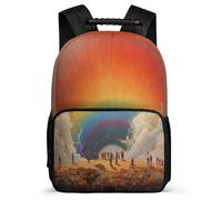 TPISLI Zaino Per 2-5 Ère Année Ragazzi Zaini Rainbow Scolastici, Borsa Da Scuola Per, Moda Zaino Colourful Landscape Tempo Libero