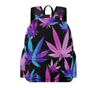 TPISLI Zaino per Computer Cannabis Leaves Ragazzo Ragazza 7-10 Anni Zainetto Plant Print Scuola Primaria Cartella Scolastica per Lezioni, Book Bag per Viaggio Gita e Uso Quotidiano