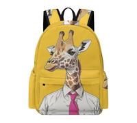 TPISLI Zaino per Computer Giraffe Design Ragazzo Ragazza 7-10 Anni Zainetto Animal Pattern Scuola Primaria Cartella Scolastica per Lezioni, Book Bag per Viaggio Gita e Uso Quotidiano