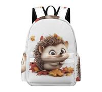 TPISLI Zaino per Computer Hedgehog per Bambina 11-13 Anni Zainetto Cute Little Animal Bambino Studenti Cartella Impermeabile Capiente, Bookbag per Rientro a Scuola Viaggio e Gita