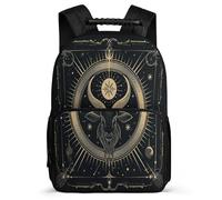 TPISLI Zaino per Scuola Aries Zodiac Elementare per Ragazzo Ragazza Borsa Scuola Sheep Pattern 7-11 Anni Daypack, Dettagli in Feltro Schienale Imbottito Viaggio Uso Quotidiano