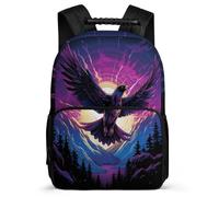TPISLI Zaino per Scuola Eagle Pattern per Ragazzo Ragazza 7-11 Anni Cartella Scolastica Bird Print Classe 2-4 School Bag, Manico Robusto Schienale Imbottito Viaggio Uso Quotidiano