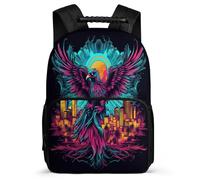 TPISLI Zaino per Scuola Eagle per Bambina Classe 1-3 Zaino Scuola Bird Design 5-10 Anni Daypack, Resistente Leggero Tessuto 1680D Viaggio Uso Quotidiano