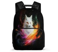 TPISLI Zaino per Scuola Fox Design per Bambini Bambine 7-12 Anni Borsa Scolastica Animal Scuola Primaria Bookbag, Resistente Leggero Manico Robusto Tempo Libero