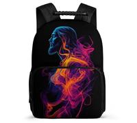 TPISLI Zaino per Scuola Jesus Print Primaria per Ragazzo Ragazza Borsa Scolastica Jesus Christian 6-10 Anni Daypack, Tessuto 1680D Tasche Laterali Viaggio Uso Quotidiano