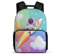 TPISLI Zaino per Scuola Spaceman per Bambina Classe 2-4 Borsa Scolastica Space Enthusiast 7-12 Anni Bookbag, Resistente Leggero Schienale Imbottito Gite Brevi