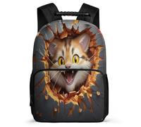 TPISLI Zaino Per Scuola Zaino Cat Zainetti 3D Zainetto Kitten 3D Theme Asilo Zaini Scuola Elementare Per Ragazz Studenti