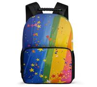 TPISLI Zaino Rainbow Per Elementare Zaini Scolastico Zainetti Colourful Rucksack Per Ragazzi Ragazze Borsa Da Scuola Adolescenti