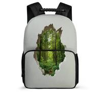 TPISLI Zaino Scolastico 3D Landscape per Bambini Bambine 6-11 Anni Borsa Scuola Art Classe 2-4 School Bag, Manico Robusto Resistente Leggero Gite Brevi