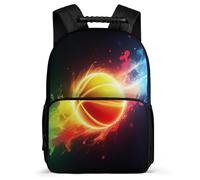 TPISLI Zaino Scolastico Basketball Ragazzi Ragazze 6-11 Anni Zainetto Basketball Elementare Backpack, Dettagli in Feltro Manico Robusto Natale Scuola