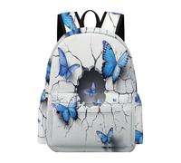 TPISLI Zaino Scolastico Butterfly Design Elementare Bambino Borsa Scolastica Colourful 3D 9 Anni Bambina Cartella Scolastica Resistente, Daypack per Regalo Compleanno Gita e Viaggio