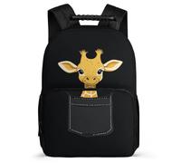 TPISLI Zaino Scolastico Cute Giraffe Design per Bambino 6-10 Anni, Zaino Scuola Animal Pattern Borsa Scolastica, Bookbag, Resistente, Tasche Laterali, Viaggio Uso Quotidiano