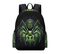 TPISLI Zaino Scolastico Cyberpunk Style Bambine Classe 3 Borsa Scuola Spider Printed Ragazzo 11 Anni Bookbag Pratico Quotidiano Tempo Libero Outdoor Tempo Libero Gita Viaggio