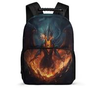 TPISLI Zaino Scolastico Evil Dragon Pattern Bambino Bambina 6-10 Anni, Zainetto Dragon Cartella Scolastica, School Bag, Leggera, Schienale Imbottito, Primaria Tempo Libero