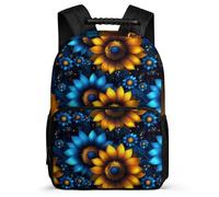 TPISLI Zaino Scolastico Flowers Elementare per Bambini, Zainetto Plant Cartella Scolastica, Backpack, Tessuto 1680D, Dettagli in Feltro, Manico Robusto