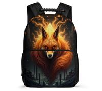 TPISLI Zaino Scolastico Fox per Studenti 5-10 Anni Zaino Scuola Animal Design Scuola Primaria Daypack, Resistente Leggero Dettagli in Feltro Viaggio Uso Quotidiano