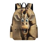 TPISLI Zaino Scolastico Giraffe Pattern Studenti 8-10 Anni Borsa Scolastica Animal Motif Studentesse Classe 1-3 Cartella Scolastica Leggera, Backpack per Tempo Libero Escursione e Sport