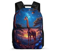 TPISLI Zaino Scolastico Giraffe per Bambini Scuola Primaria Cartella Scolastica Animal Giraffe 5-10 Anni School Bag, Resistente Leggero Schienale Imbottito Ritorno a Scuola