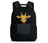 TPISLI Zaino Scolastico Giraffe per Ragazzo Ragazza Primaria Cartella Scolastica Animal 8-12 Anni Daypack, Dettagli in Feltro Tasche Laterali Ritorno a Scuola