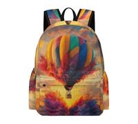 TPISLI Zaino Scolastico Hot Air Balloon per Bambini 8 Anni Borsa Scolastica Multicoloured Bambine Elementare Cartella Grande Capiente, School Bag per Rientro a Scuola Viaggio e Gita