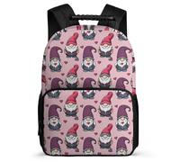 TPISLI Zaino Scolastico Kawaii Father Christmas Elementare per Bambini Borsa Scolastica Christmas 5-10 Anni School Bag, Dettagli in Feltro Tasche Laterali Tempo Libero