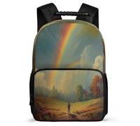 TPISLI Zaino Scolastico Rainbow Per Ragazze Adolescenti Carino Stampa Bookbag Zaini Per Ragazzi Zaino Colourful Landscape Da Viaggio Casual Zainetto